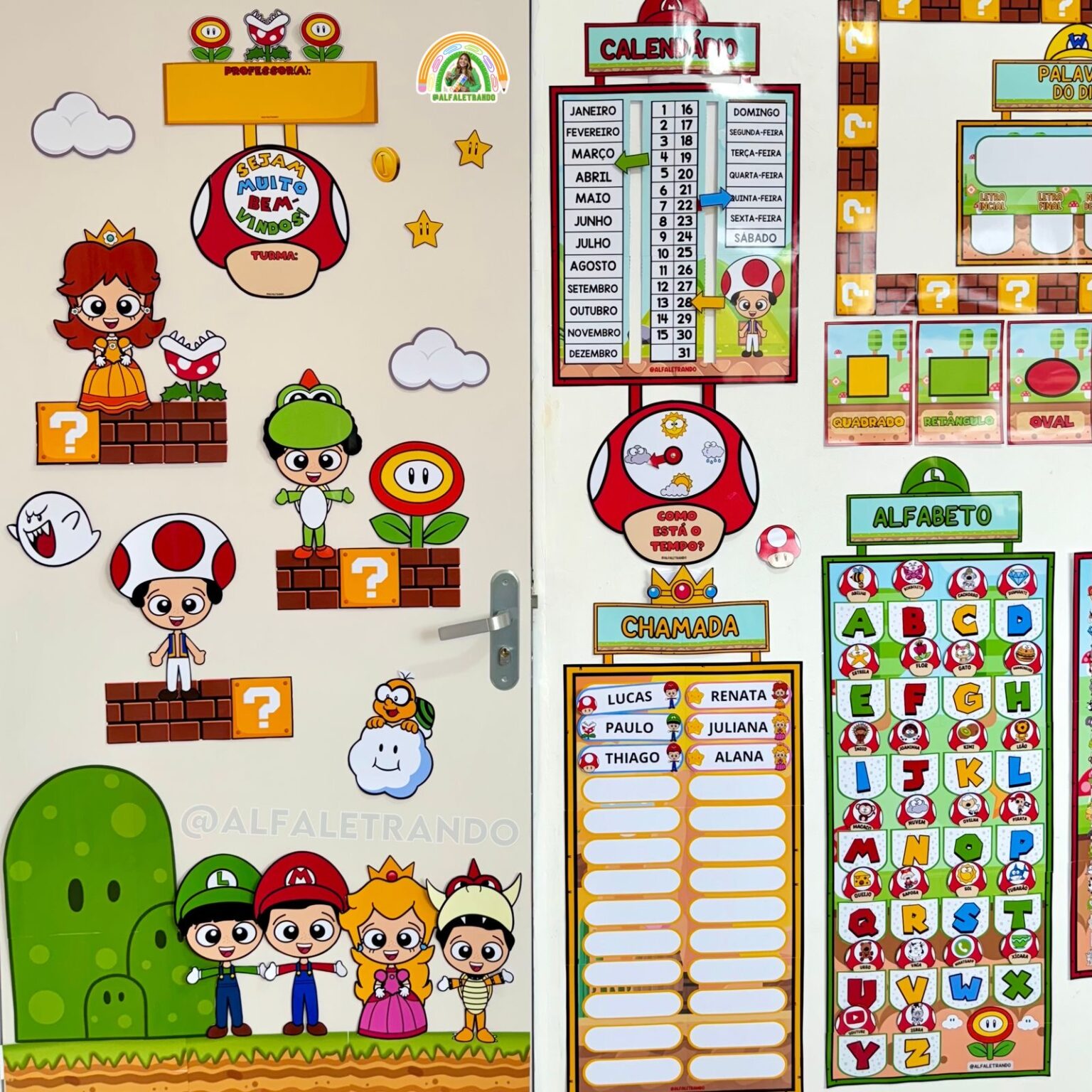 Kit Recursos Para Sala De Aula Tema Super Mario Lojinha