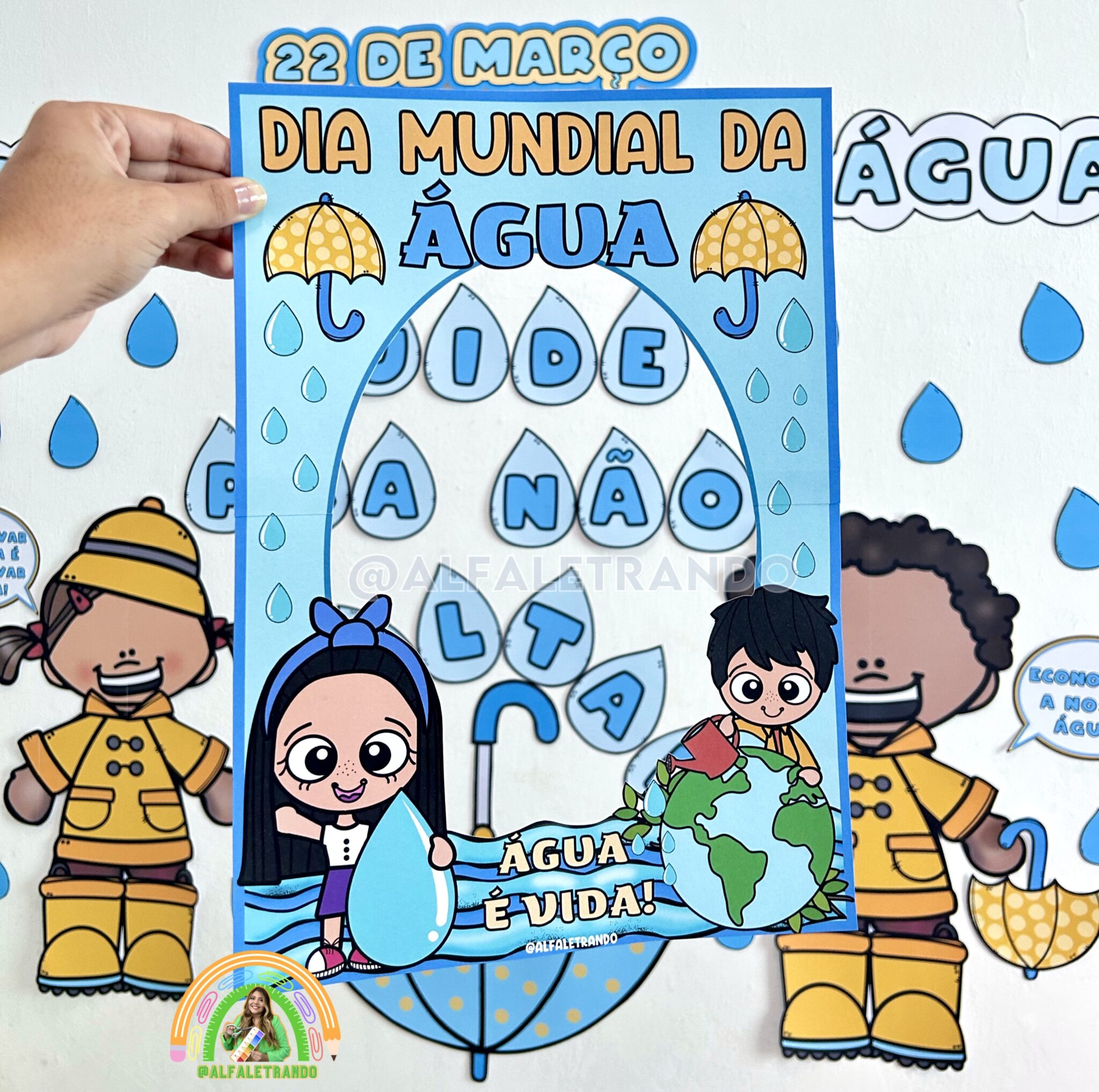 Projeto Dia Mundial da Água - Lojinha Alfaletrando - Andressa Marchioti