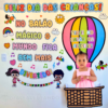 Painel 3D dia das crianças balão mágico
