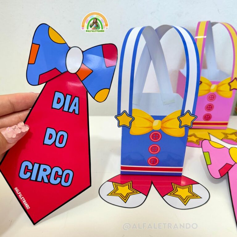 Kit lembrancinhas dia do circo - Lojinha Alfaletrando - Andressa Marchioti