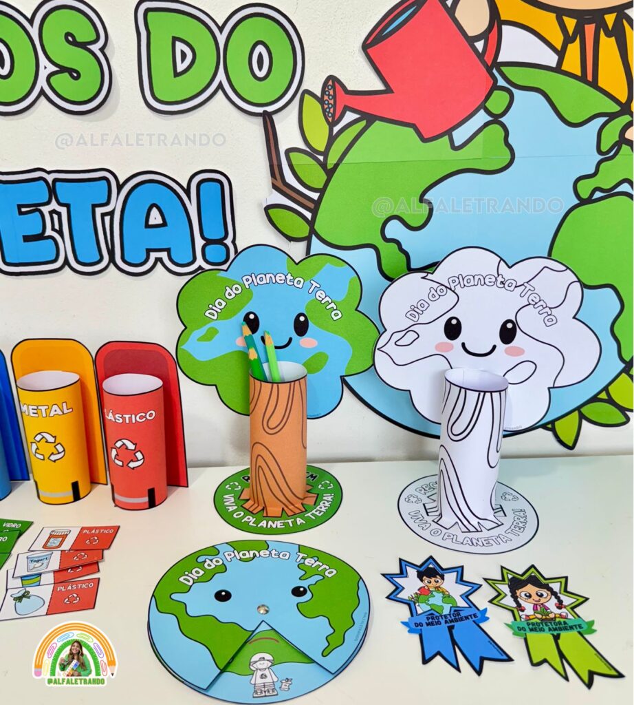 Kit dia do Planeta Terra - Lojinha Alfaletrando - Andressa Marchioti