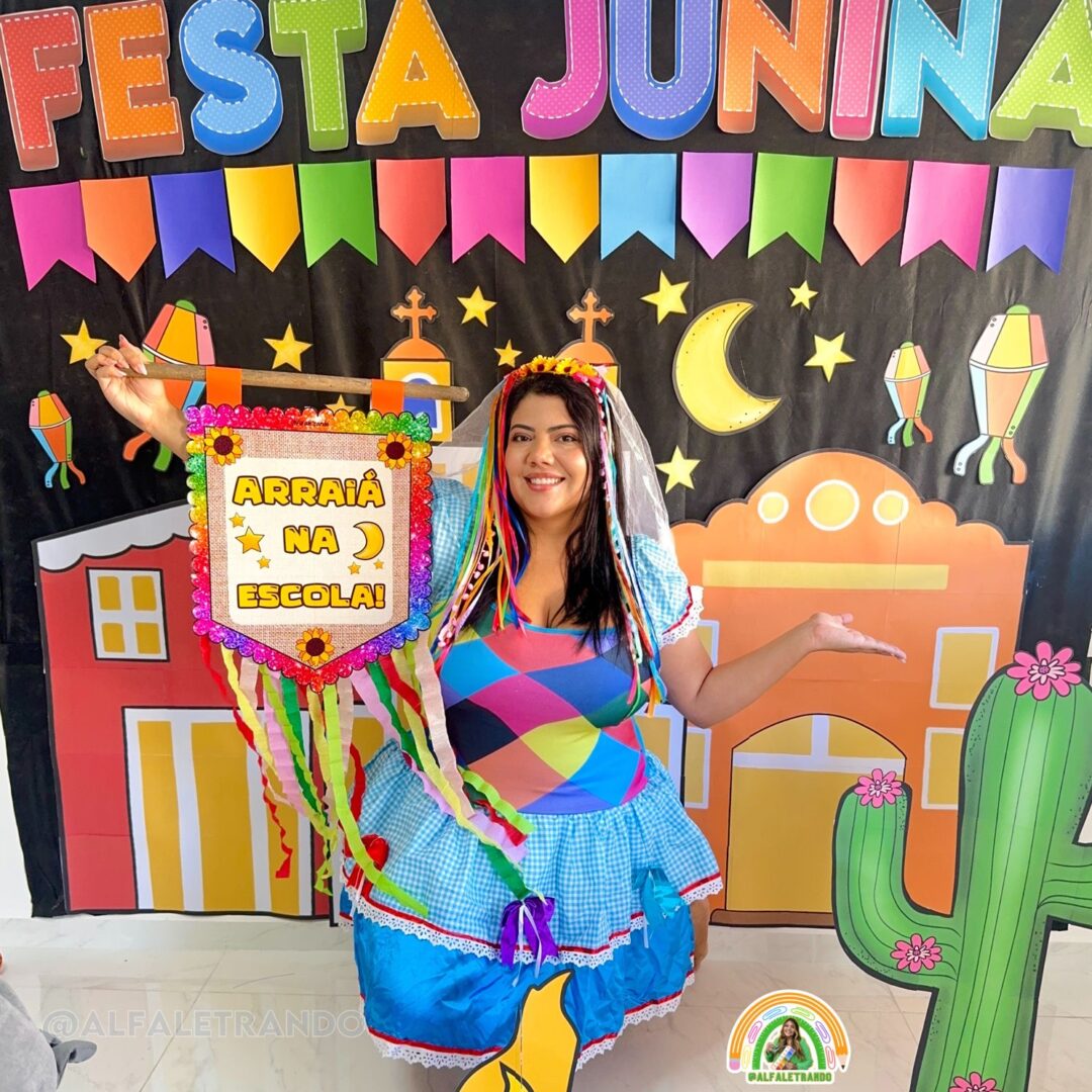 Cenário 3D para festa Junina/Julina