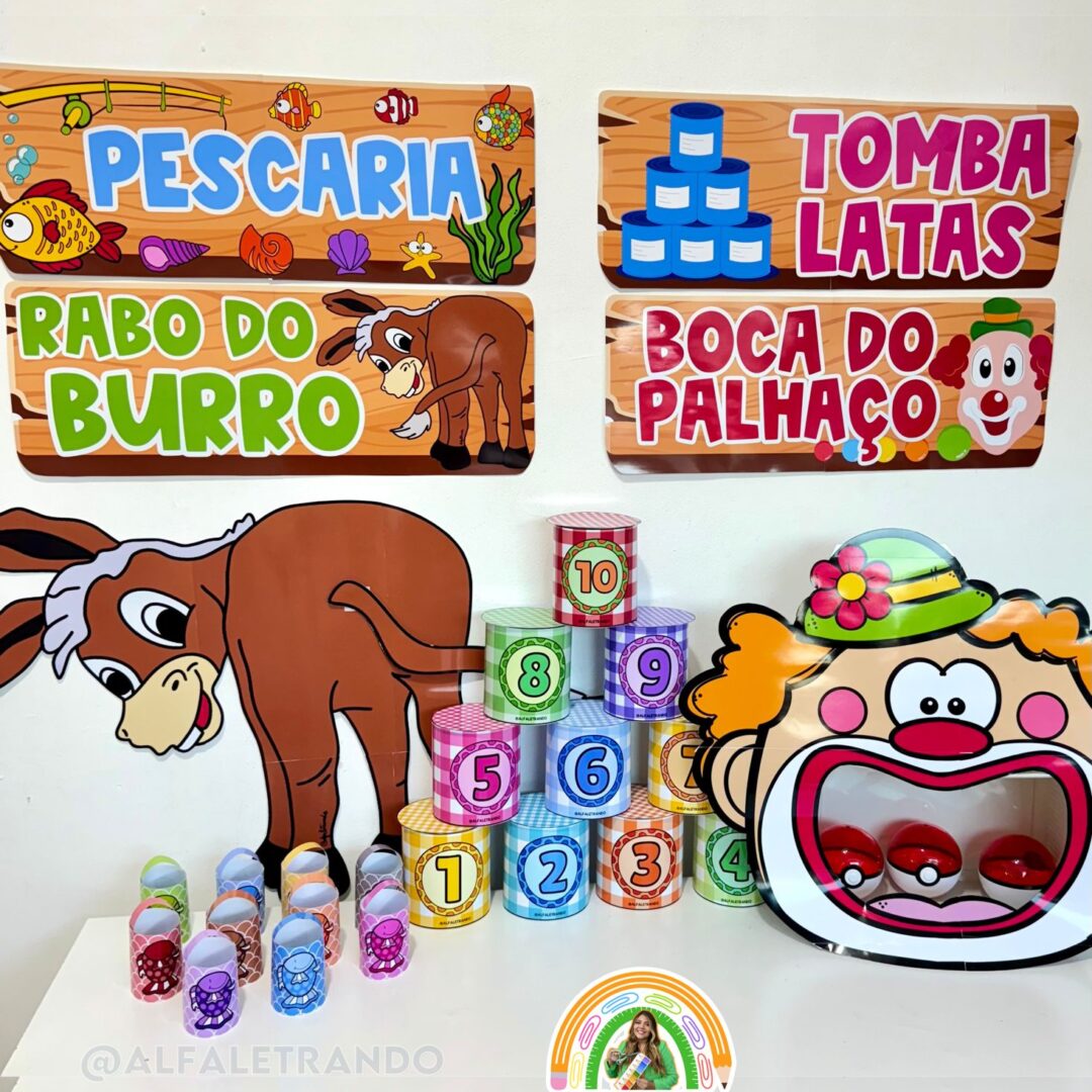 Kit de jogos típicos de festa junina