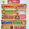 Kit placas de barraquinhas – Festa junina