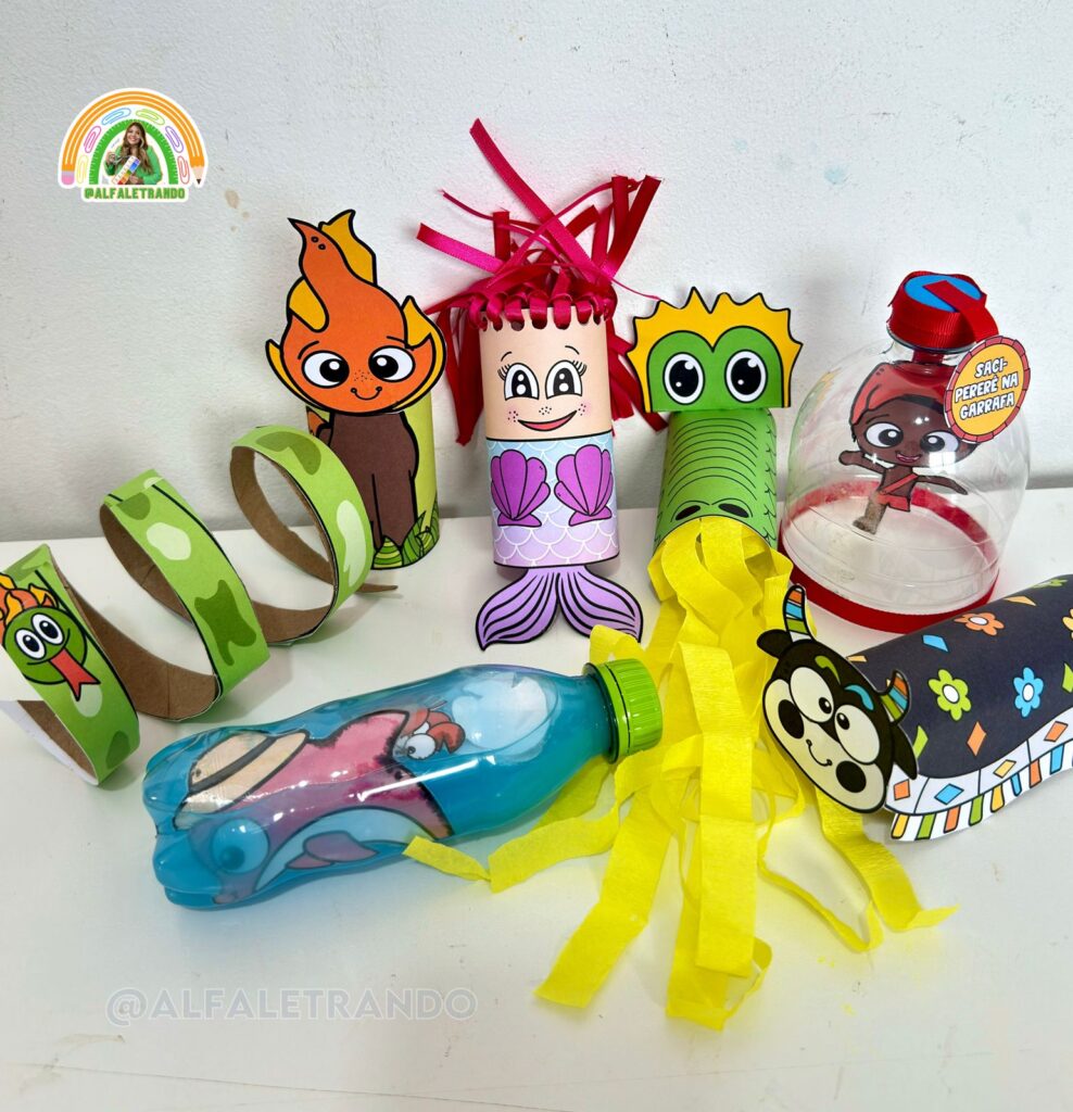 Kit turma do folclore reciclável - Lojinha Alfaletrando - Andressa ...