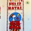 Painel de porta Natal Animado