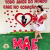 Painel 3d dia das mães com moldura bambolê - Imagem 6