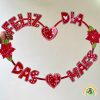Painel 3d dia das mães com moldura bambolê - Imagem 7