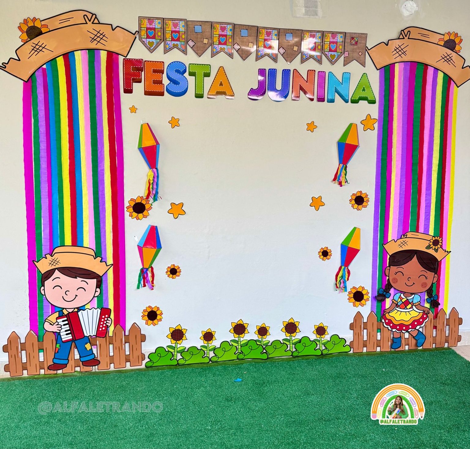 Painel para foto de festa junina e Julina - Lojinha Alfaletrando ...