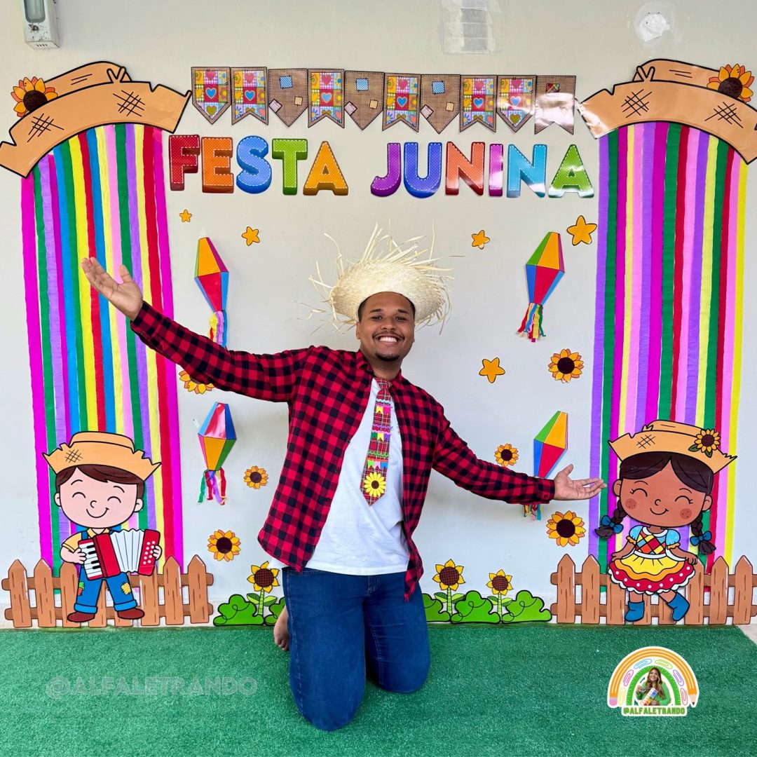 Painel para foto de festa junina e Julina