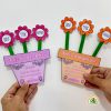 Cartão dia das mães vaso de flores