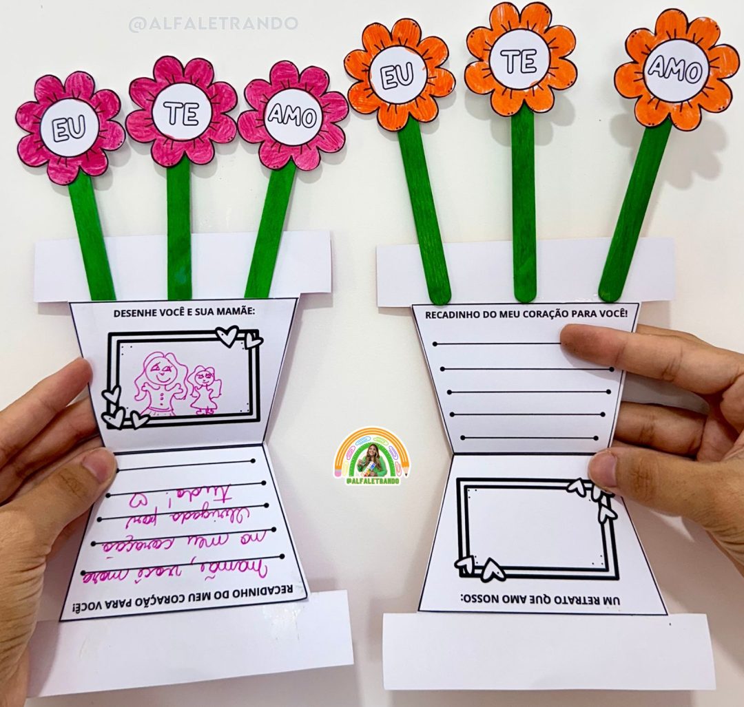 Cartão dia das mães vaso de flores - Image 2