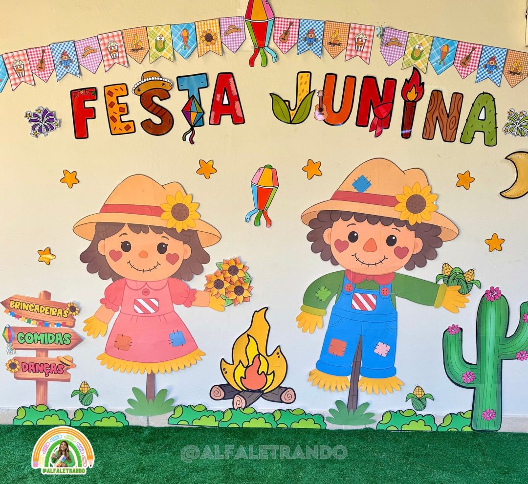 Painel gigante para festa junina e julina