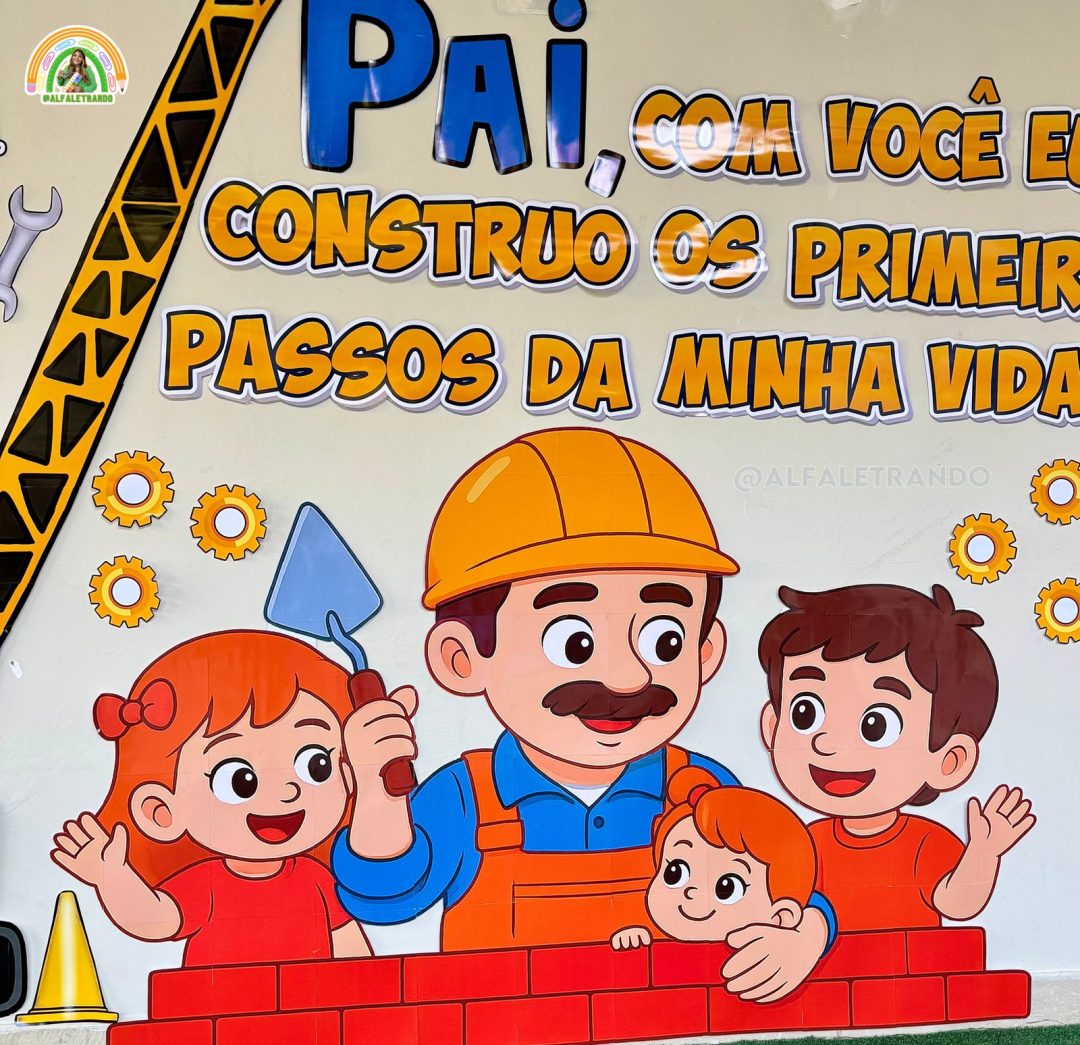 Painel dia dos pais - Construindo o amor - Imagem 6