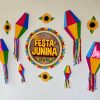 Painel balões 3D de festa junina - Imagem 6
