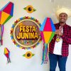 Painel balões 3D de festa junina - Imagem 3