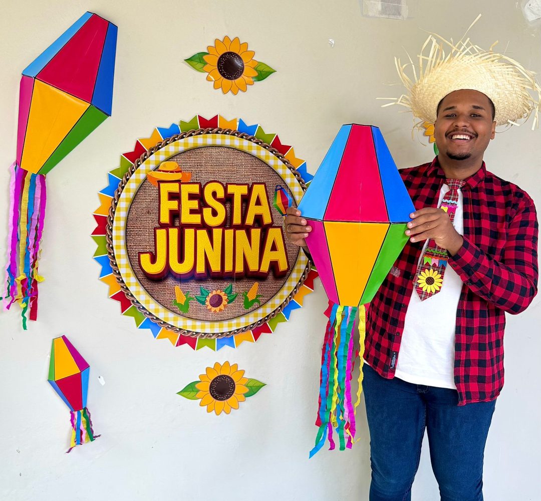 Painel balões 3D de festa junina - Imagem 3