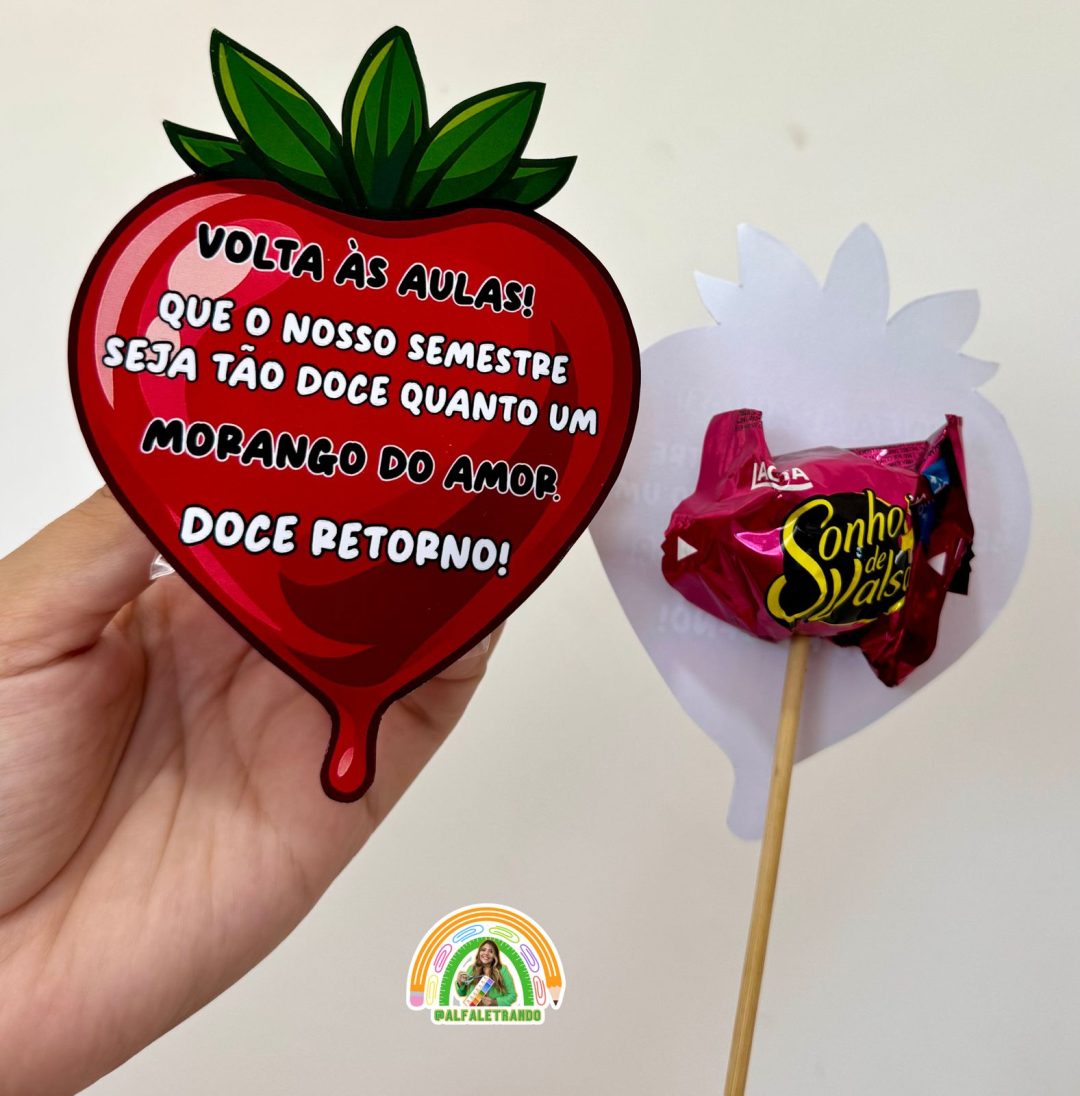 Bilhete volta às aulas morango do amor - Imagem 2