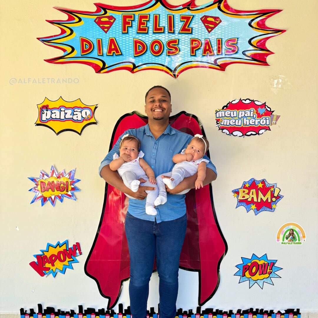 Painel dia dos pais - Meu papai é o meu Herói