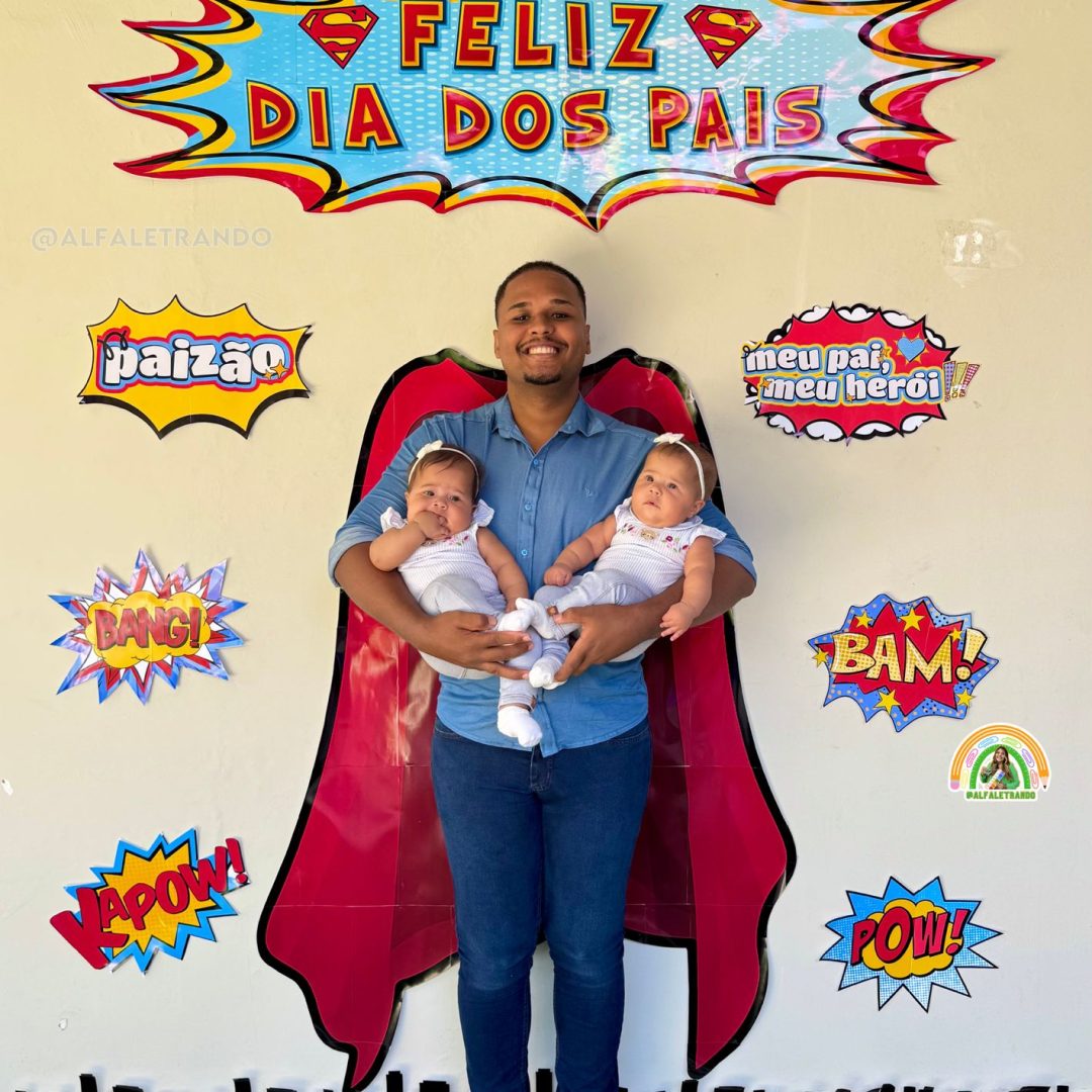 Painel dia dos pais - Meu pai é o meu Herói!