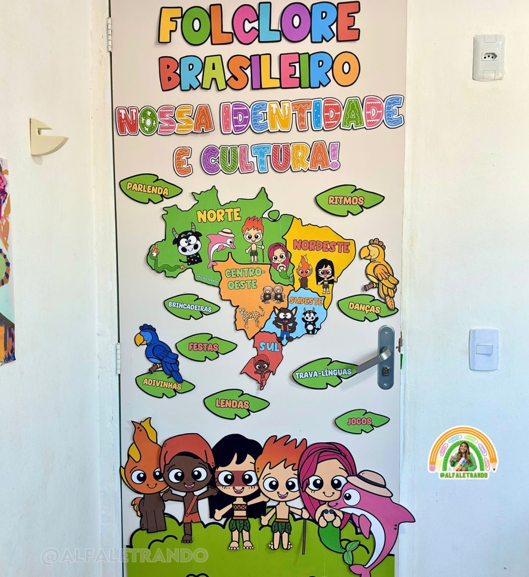 Painel para porta folclore brasileiro - Imagem 2