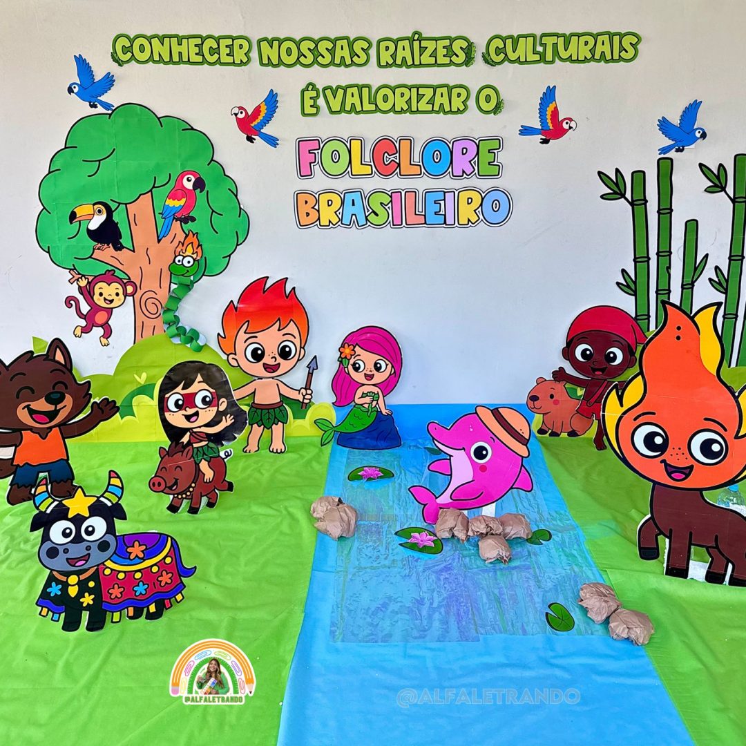 Painel 3D Folclore Brasileiro