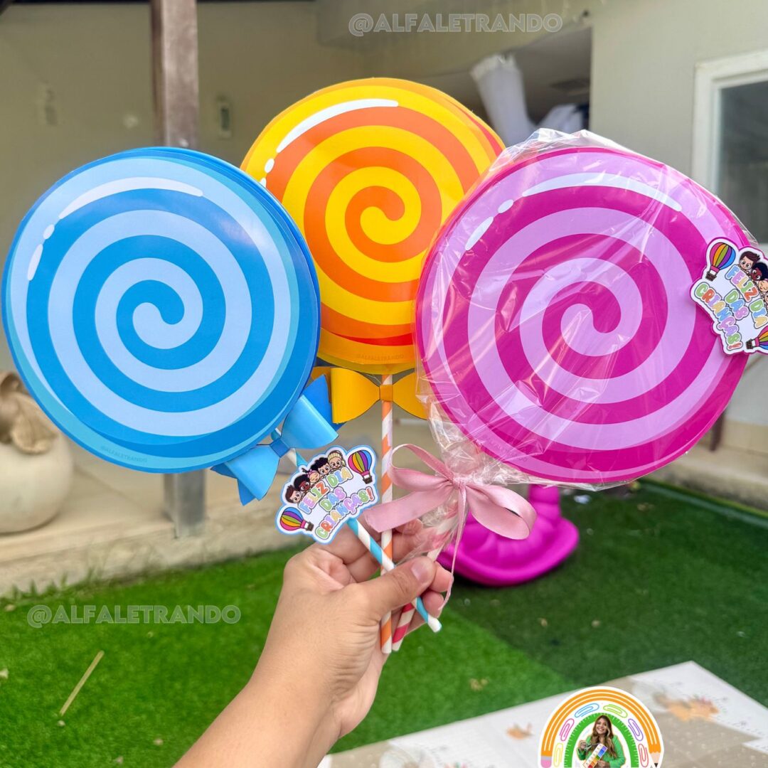 Lembrancinha Pirulito dia das crianças