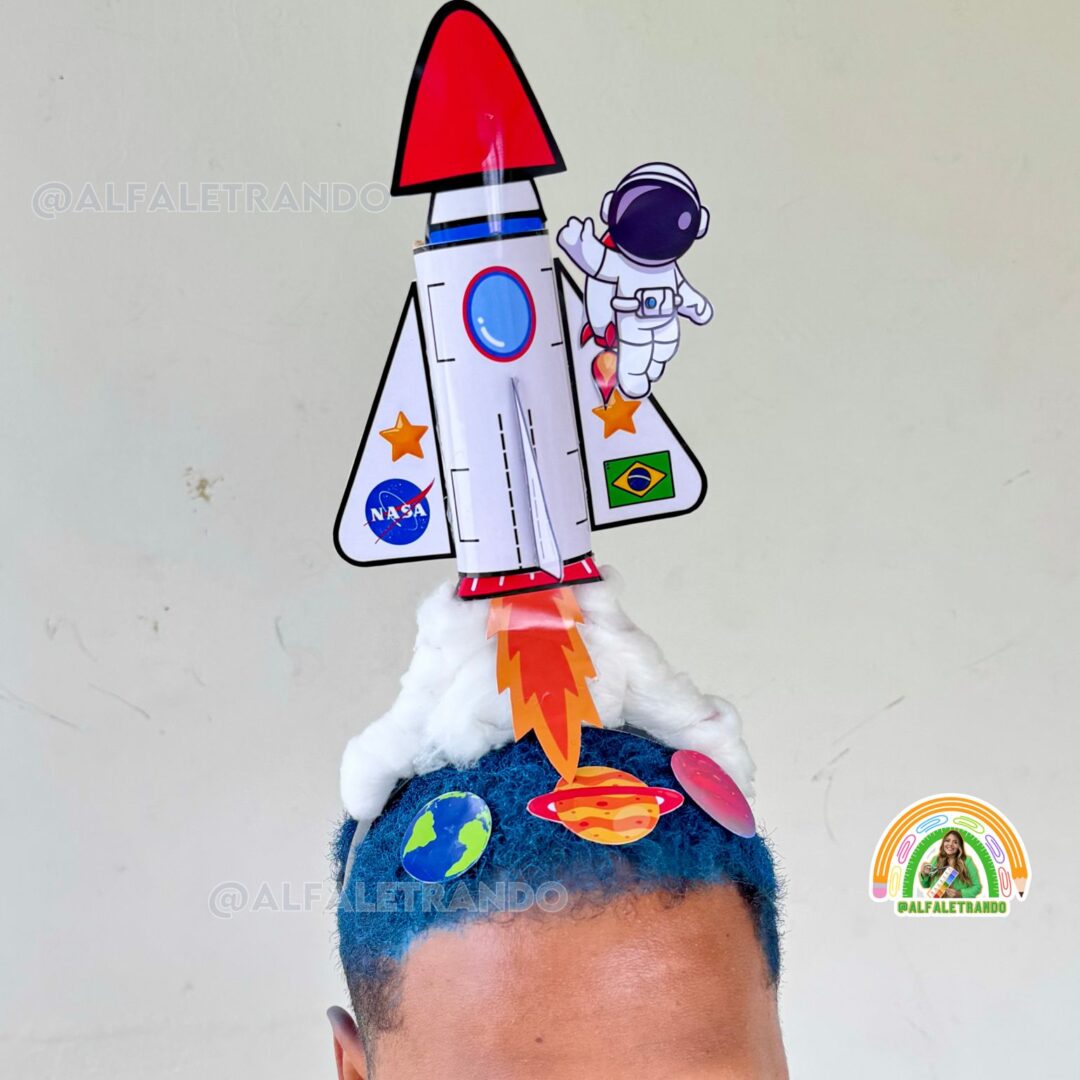 Cabelo maluco astronauta