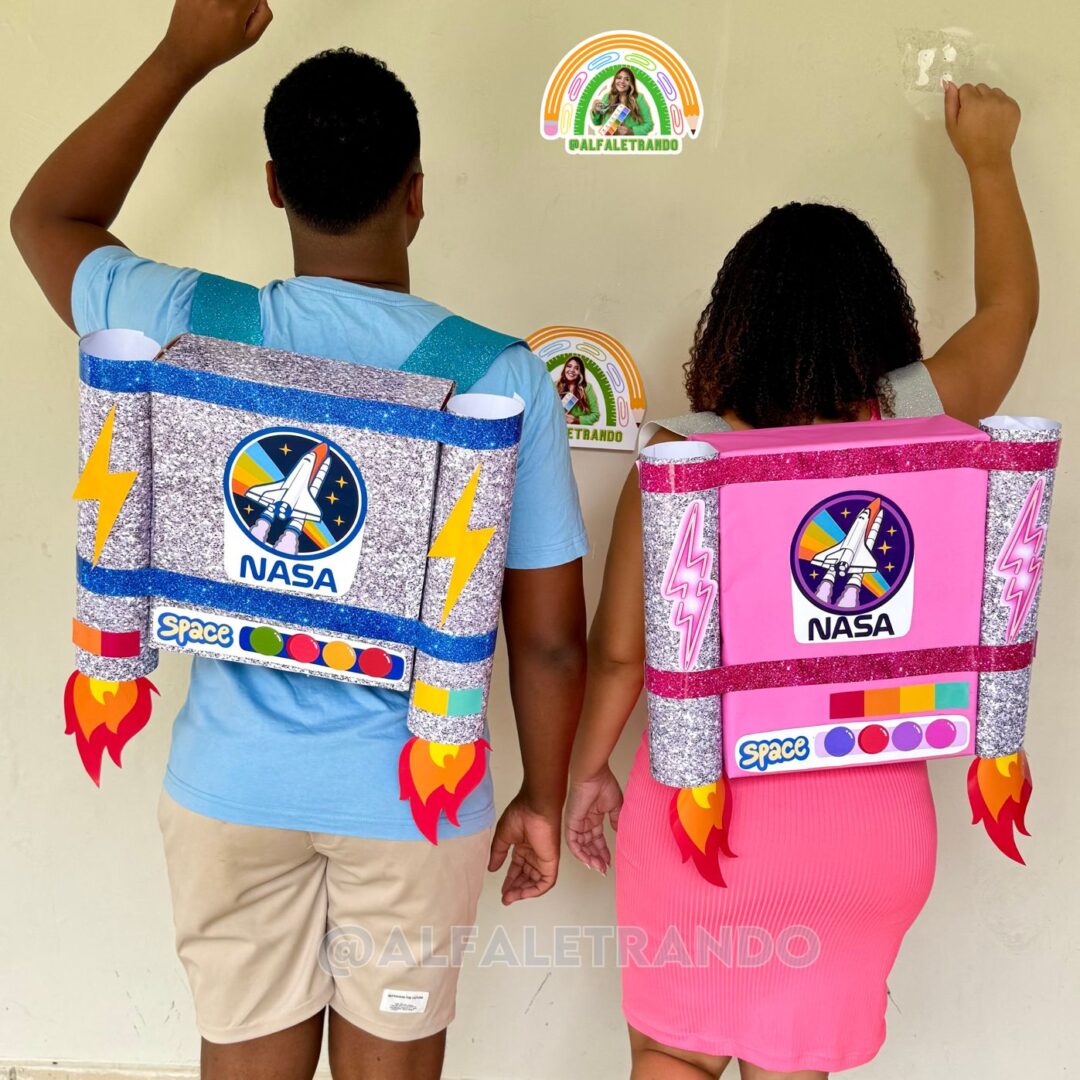 Mochilas malucas astronautas