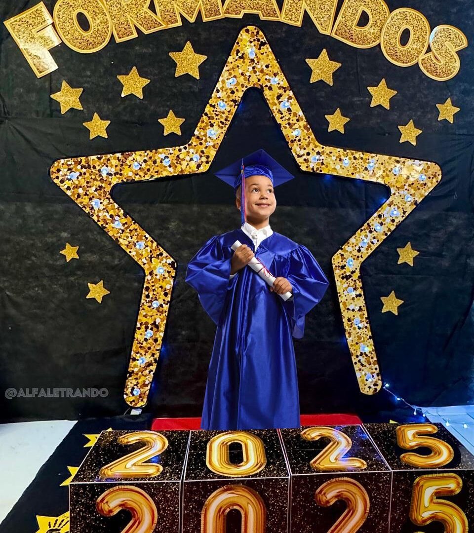 Cenário 3D formatura 2025 – tema estrela