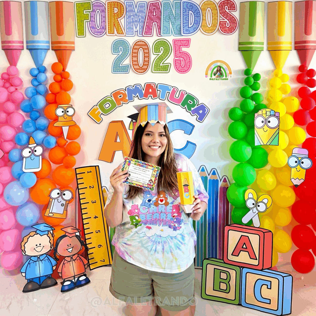 Cenário 3D formatura 2025