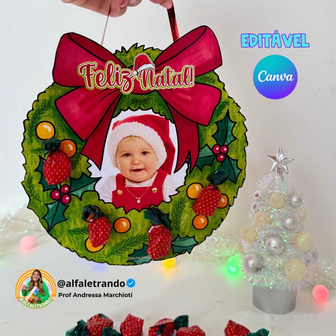 Guirlanda recheada editável