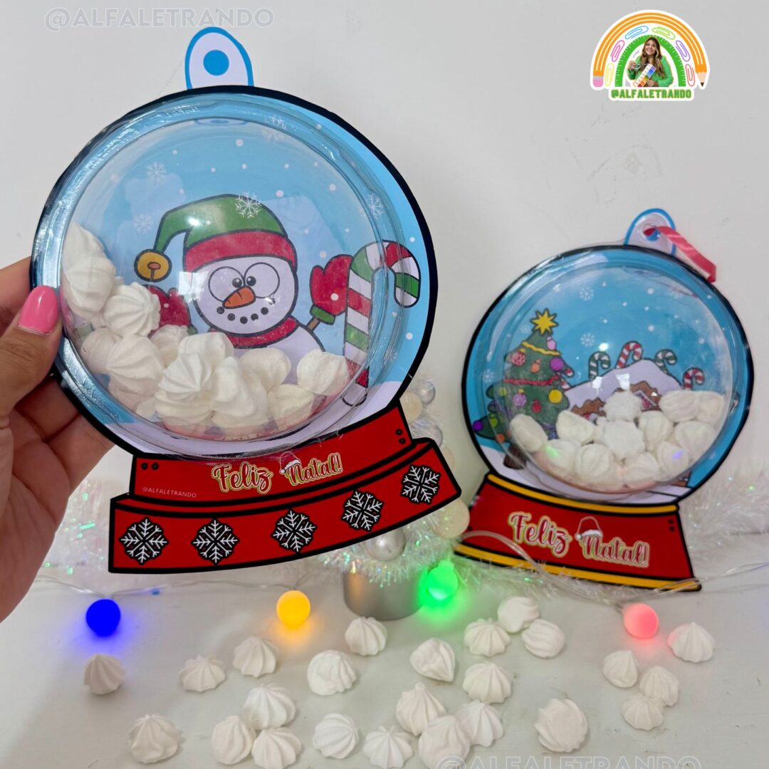 Kit globos de neve recheados Natal