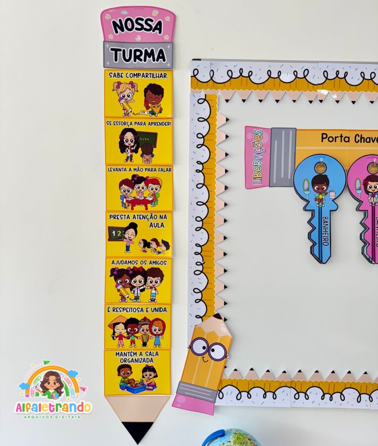 Combinados da turma Lápis escolar