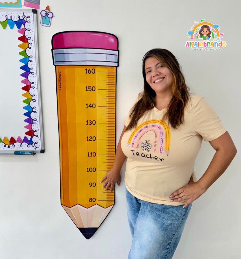 Régua do Crescimento – Lápis Escolar
