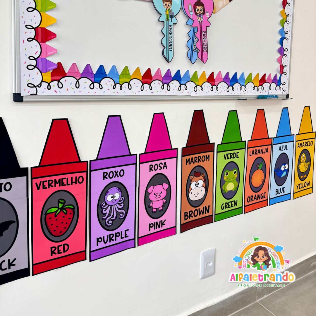 Kit Gizes de Cera das Cores - Bilíngue