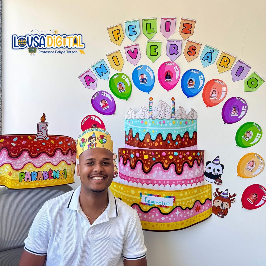 Kit aniversariantes da turma com bolo 3D