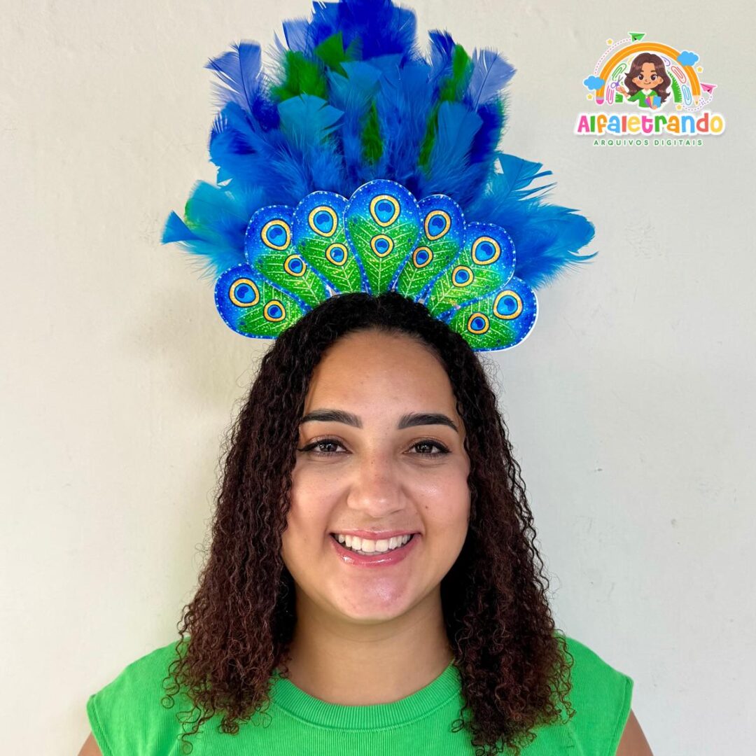 ARCO PAVÃO PARA CARNAVAL
