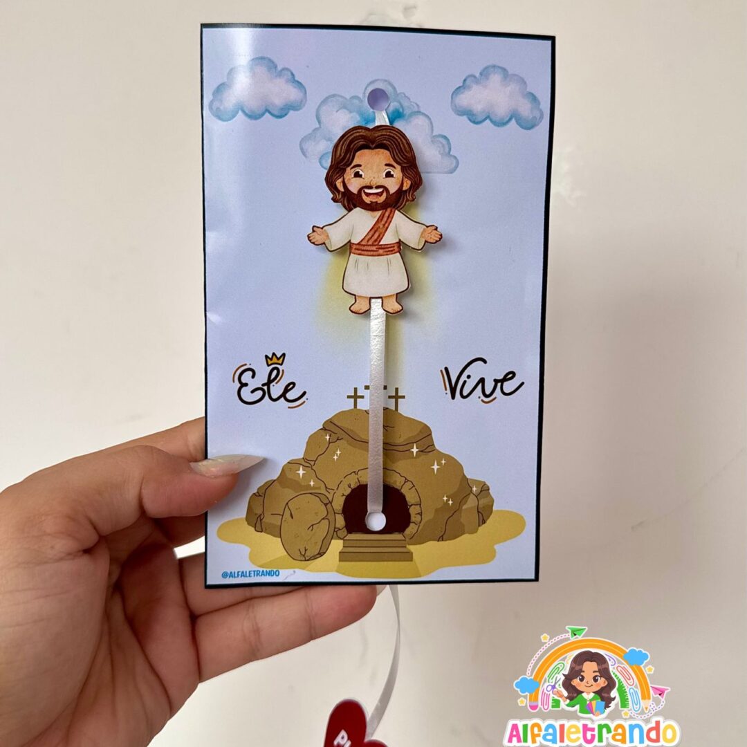 Cartão interativo para a Páscoa