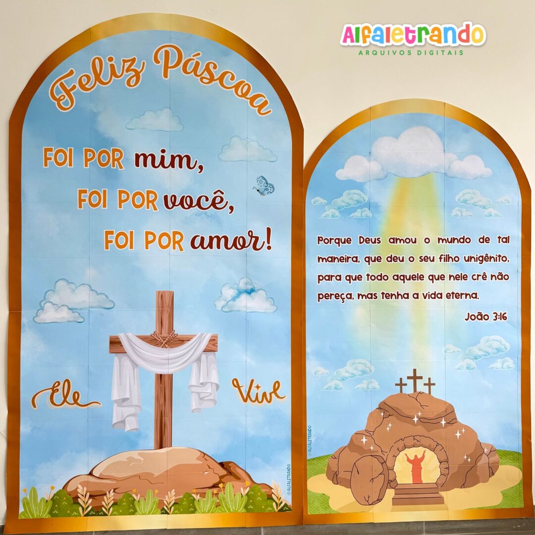 Painel de Páscoa - ELE VIVE!
