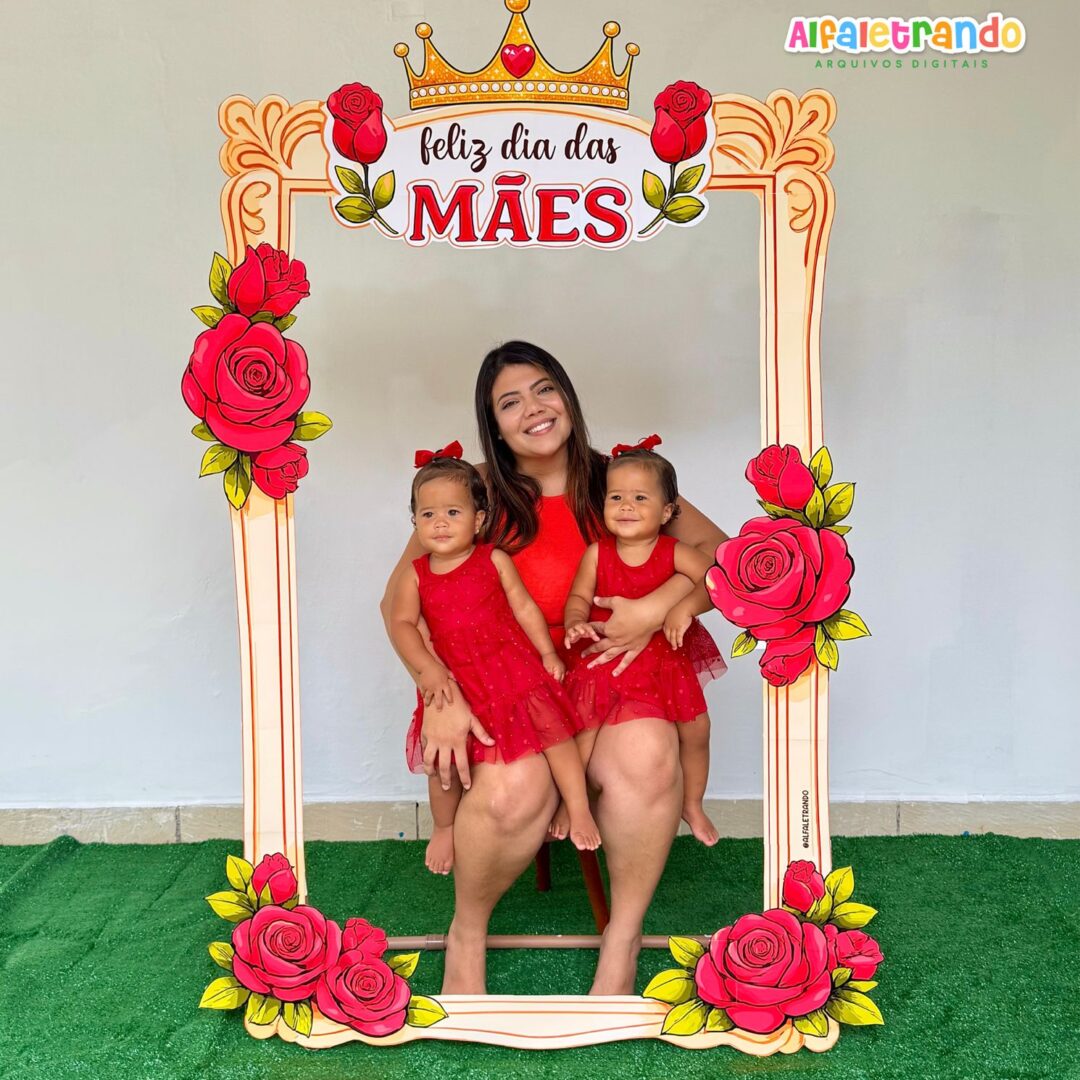 Moldura para fotos de dia das Mães