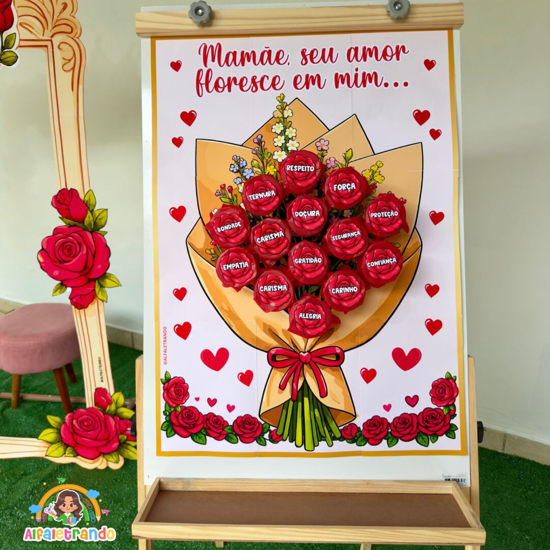 Dinâmica do buquê para o Dia das Mães