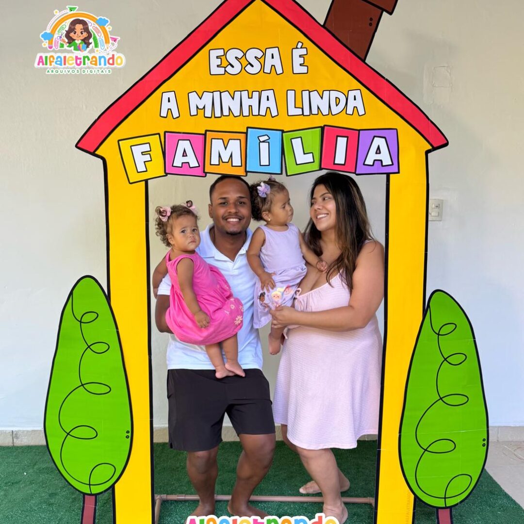 Painel portal dia da família na escola