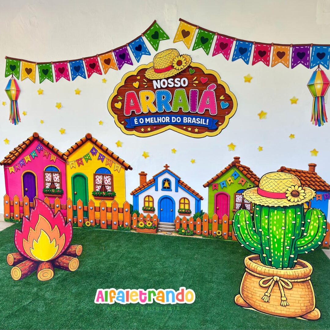 Painel Festa Junina - Arraiá cidade estrelada