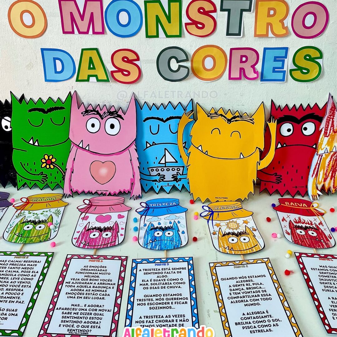 Kit aula sobre a história “O monstro das cores”
